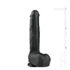 Easy Toys - Realistic Dildo Black - 29,5 Duży realistyczny członek z przyssawką