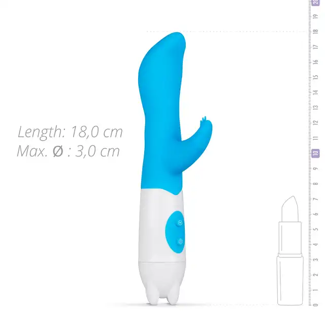 Easy Toys - Petite Piper G-spot- Blue Uroczy wibrator stymulujący najbardziej wrażliwe miejsca. Kolor błękitny