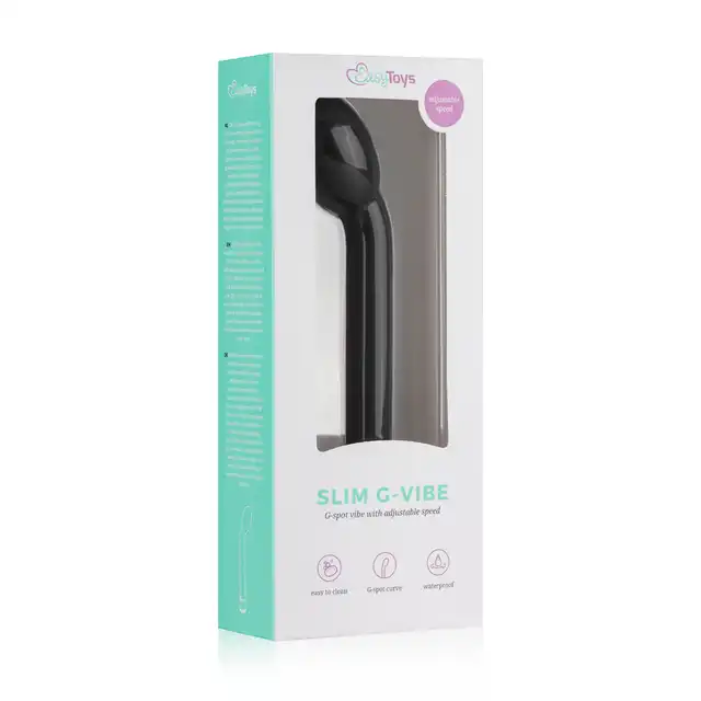 Easy Toys - G-Spot Vibrator - Black Wibrator stymulujący punkt G Kolor czarny