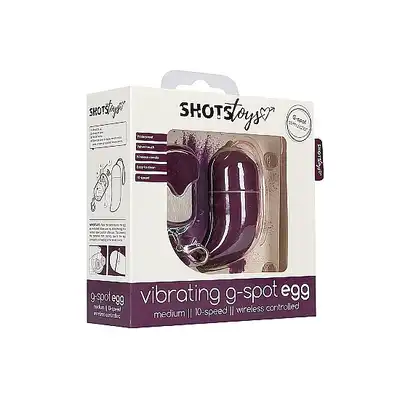 Wireless Vibrating G-Spot Egg - Medium - Purple