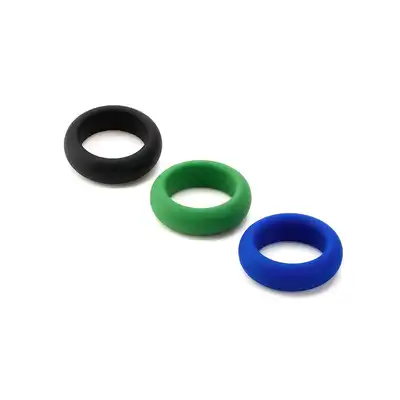 Je Joue - C-Ring Set 3. Zestaw ekskluzywnych silikonowych pierścieni erekcyjnych, różne średnice 