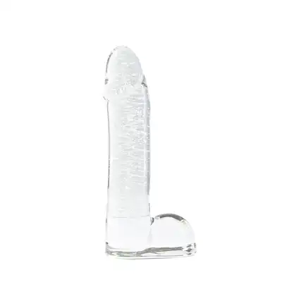 NsNovelties - Firefly Glass Dildo. Szklane świecące w ciemnościach dildo 