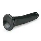 Easy Toys - Realistic Dildo - 20,5 Czarne dildo z przyssawką 20,5 cm
