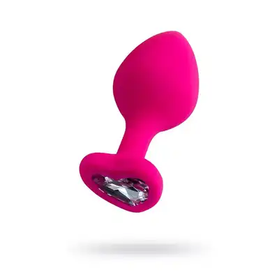 ToDo - Anal Plug Diamond Heart. Silikonowy plug analny z kryształkiem w kształcie serca 