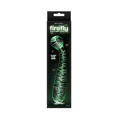 NsNovelties - Firefly Glass G Spot. Unikalne szklane dildo  do punktu G świecące w ciemnościach 