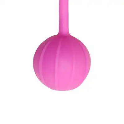 Easytoys Vertical Ribbed Geisha Balls Silikonowe kulki gejszy z prążkami dla dodatkowej stymulacji. Kolor rózowy