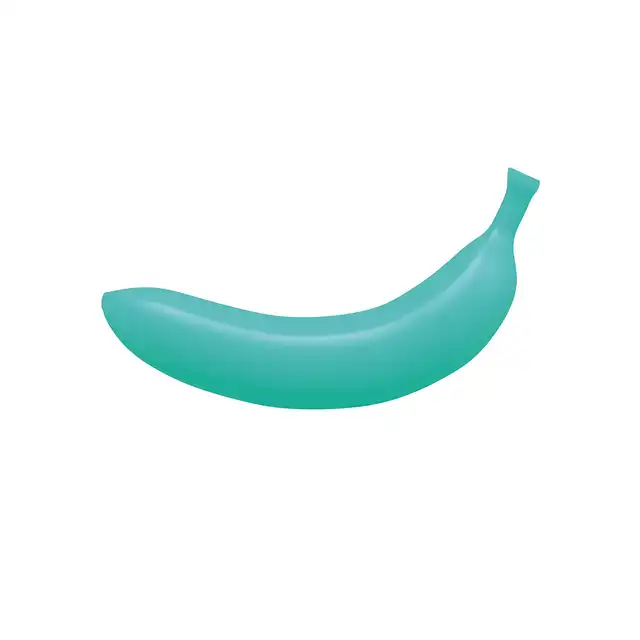 Love To Love - Blue Banana. Silikonowy wibrator w kształcie turkusowego banana. 7 trybów!