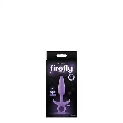 NsNovelties - Firefly Prince Small Purple. Świecący w ciemnościach fioletowy korek analny