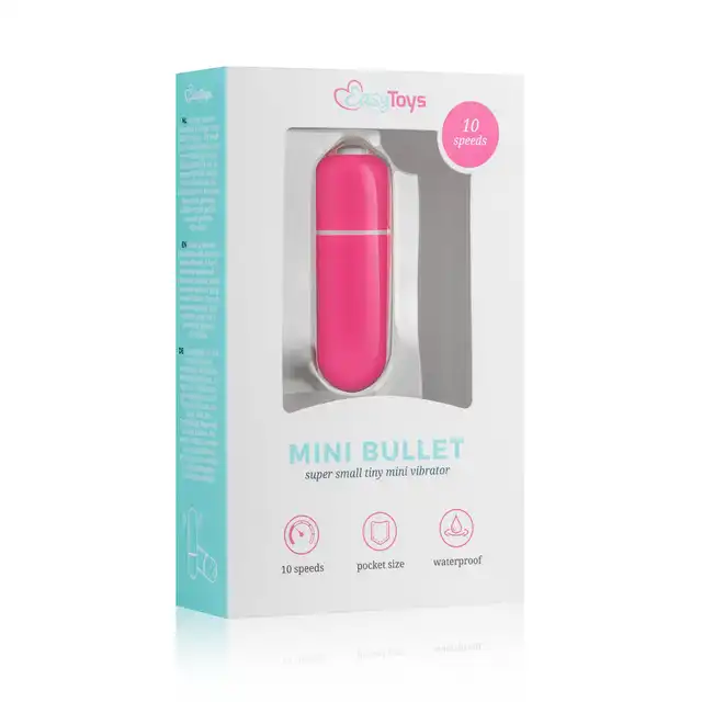  Easy Toys - Mini Bullet 10 speed Wibratorek kieszonkowy w kolorze różowym