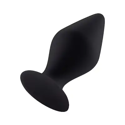Butt Plug with Suction Cup - Small - Black