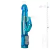 Easy Toys - Rabbit Vibrator Blue Wibrator króliczek z rotacyjnymi kulkami, 12 programów