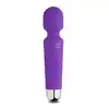 EasyToys Mini Wand Vibrator - Purple Magiczna różdżka 18 wzorów wibracji, ładowny na USB