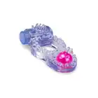 Easy Toys - Vibrating Cock Ring PUR/PNK Wibrujący ring z mega wypustkami- Super stymulacja!