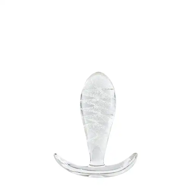 NsNovelties - Firefly Glass Ace. Szklany plug analny z fosforyzującymi drobinkami. 