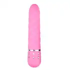 Easy Toys - Mini Vibrator Twisted - Pink Nieduży wibrator w wersji skrętnej z kryształkami 11,4 cm kolor różowy
