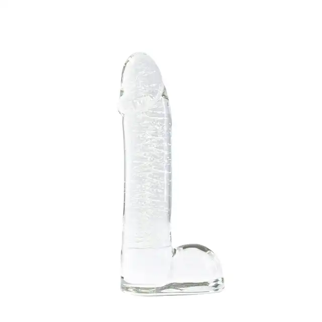 NsNovelties - Firefly Glass Dildo. Szklane świecące w ciemnościach dildo 