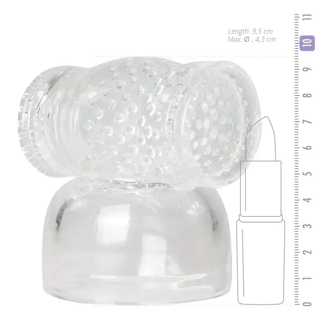 Easy Toys - Clear Masturbator Wand. Masturbacyjna nakładka na magiczną różdżkę 