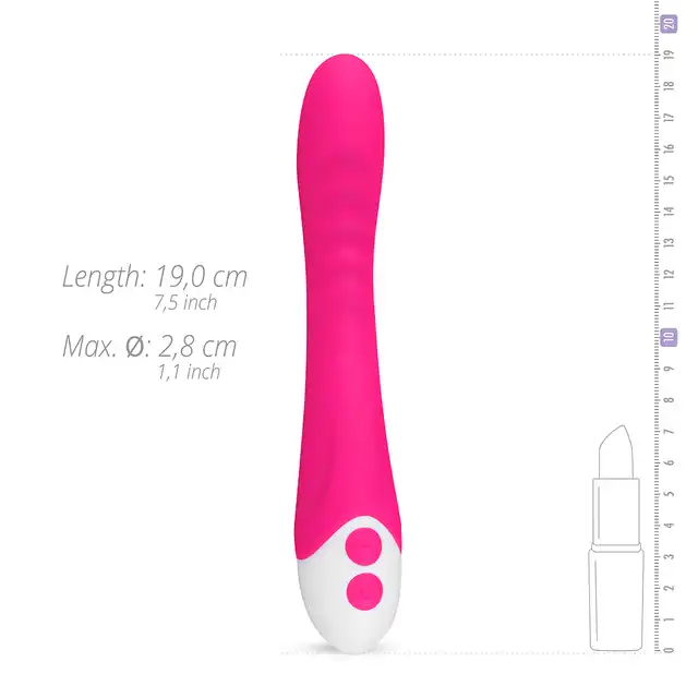 Easy Toys - Lunar Vibe Pink Piękny silikonowy wibrator - 10 programów, USB