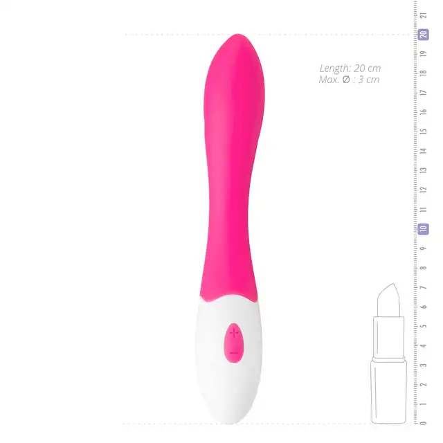 Easy Toys - Galaxy Vibe Alya Pink Wibrator z gładkiego silikonu ładowany na USB