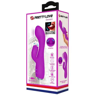 Pretty Love - Doreen USB. Wibrator z języczkiem. Funkcja lizania. 