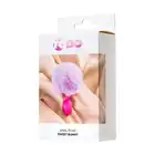 ToDo - Sweet Bunny. Różowy silikonowy korek analny z fioletowym ogonkiem króliczka 