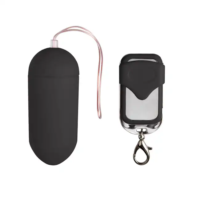 Easytoys Vibration Egg - Black Bezprzewodowe jajeczko sterowane pilotem. Kolor czarny