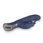 Easy Toys - Midnight Rabbit Black - Wibrator stymulujący punkt G i łechtaczkę - 10 programów, USB