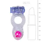 Easy Toys - Vibrating Cock Ring PUR/PNK Wibrujący ring z mega wypustkami- Super stymulacja!