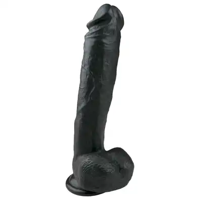 Easy Toys - Realistic Dildo - 26,5 cm BL Realistyczny, duży członek z przyssawką w kolorze czarnym