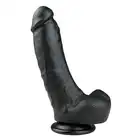 Easy Toys Realistic Dildo - 20 cm Realistyczne dildo z przyssawką w kolorze czarnym 20 cm