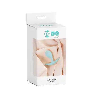 ToDo - Anal Plug Blob. Silikonowy korek analny z szerszą podstawą w modnym miętowym kolorze 