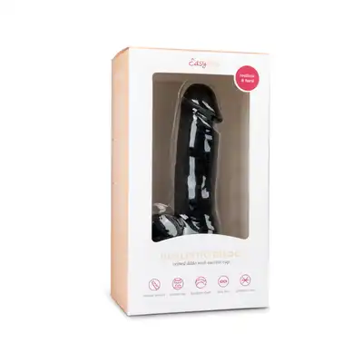 Easy Toys - Realistic Dildo - 17,5 cm BL Realistyczne dildo z przyssawką 17,5 cm w kolorze czarnym