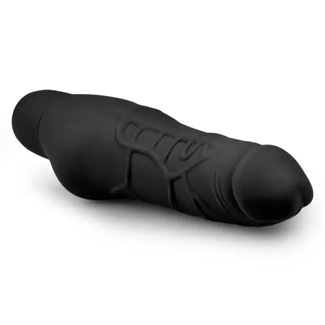 Easy Toys - Power Vibe Black Wodoodporny, silikonowy wibrator w kolorze czarnym 