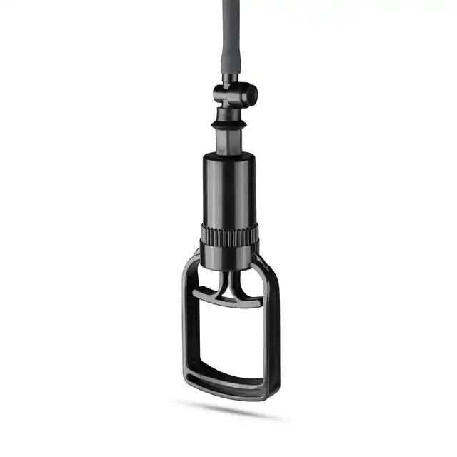 Easy Toys Finger Grip Penis Pump - Black Pompka próżniowa z wygodną rączką i podziałką do mierzenia efektów !