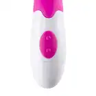 Easy Toys - Lily Vibe Pink Jedwabiście gładki wibrator z elastycznym stymulatorem, 10 programów wibracji