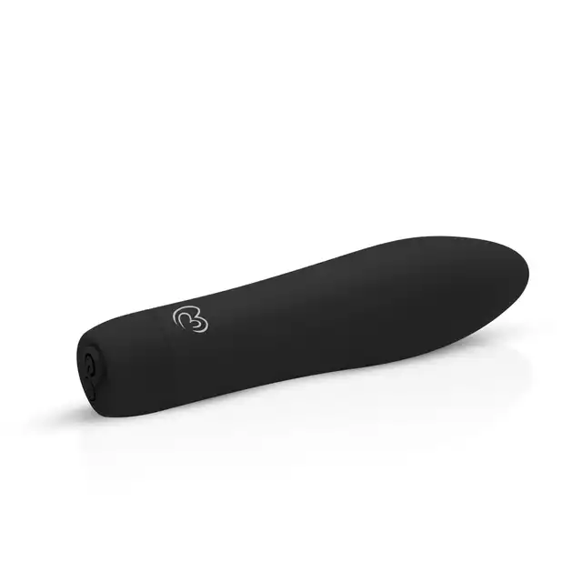 Easy Toys - Velvet Vibe Black Aksamitny mini wibrator, który możesz zabrać pod prysznic !