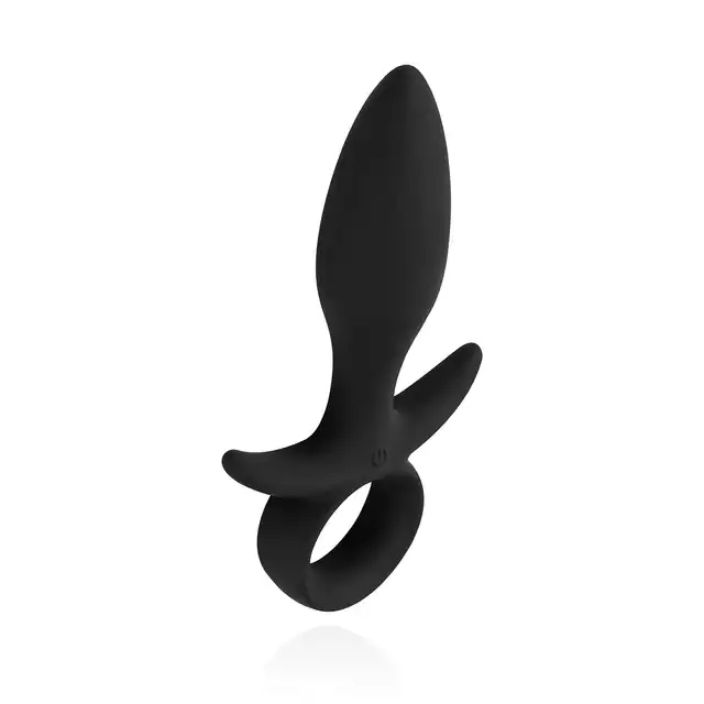 Easy Toys - Butt Buzzer Black Plug Idealny koreczek analny dla początkujących, który można używać pod prysznicem, 10 programów wibracji !