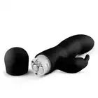 Easy Toys - Mad Rabbit Vibrator - Black Magiczny wibrator stymulujący punkt G i łechtaczkę -17 cm