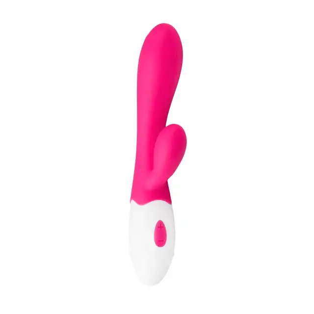 Easy Toys - Aurora Galaxy Vibe Pink Silikonowy wibrator z podwójną stymulacją,10 programów, USB