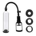 Boss Series - Pompka-Powerpump MAX 0.2 Black&amp;VClear Przezroczysta pompka do penisa z wygodnym uchwytem i 3 uszczelkami