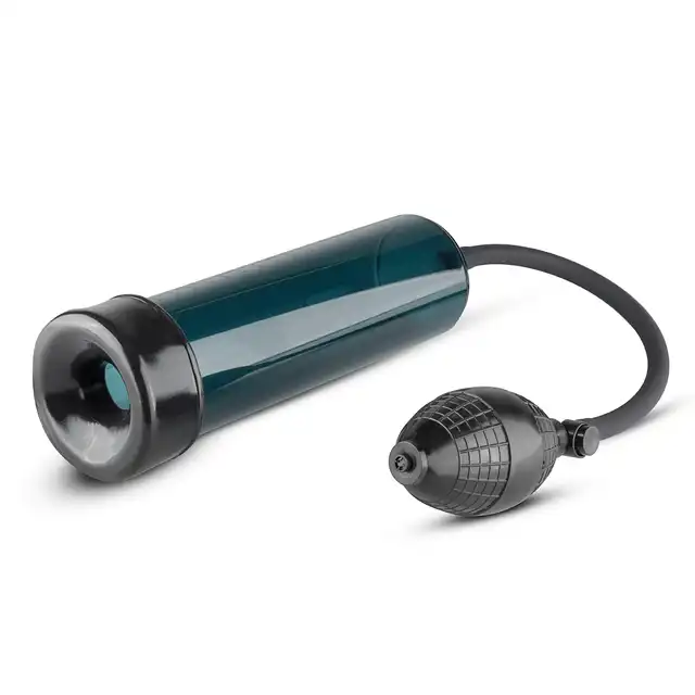 Easy Toys - Johnny Pump Pompka powiększajaca penisa 23 cm - czarna z podziałką !