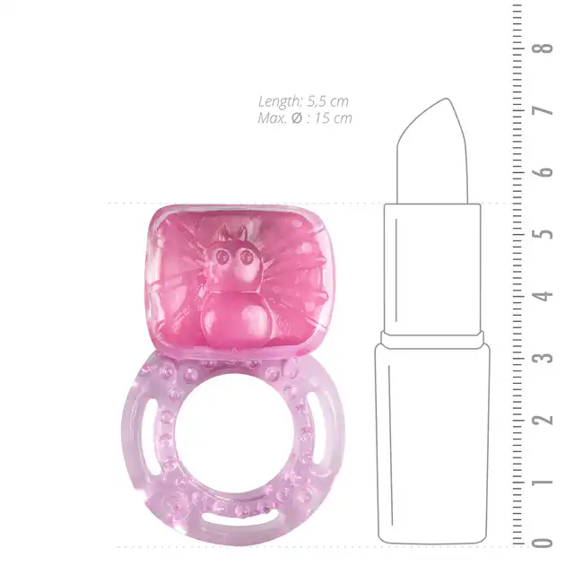 Easy Toys - Klasyczny, mocny ring na penisa. Miękki elastyczny materiał żelowy. Różowy. Mega sale!