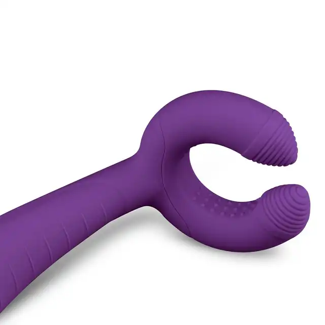 Easy Toys - Couple Vibrator Purple Wodoodporny multifunkcyjny stymulator dla par. Ładowany na USB.