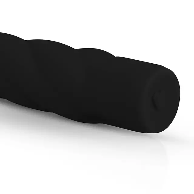 Easy Toys - Power Vibe Black Silicone Silikonowy wibrator spiralny w kolorze czarnym