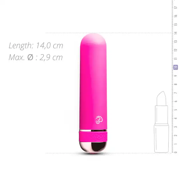 Easy Toys - Supreme Shorty Big Power Śliczny miniwibratorek - 10 różnych ustawień wibracji, kolor różowy