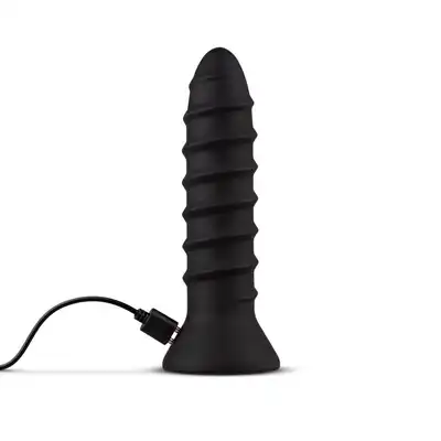 Easy Toys Screwed Plug Anal Vibrator Wibrator analny o konstrukcji śruby. 10 różnych ustawień, ładowanie USB Wysokość 15,5 cm