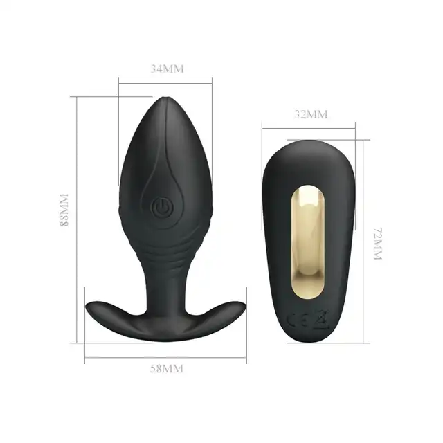 Pretty Love - Regina USB. 12 funkcji. Wibrujący korek analny z pilotem 