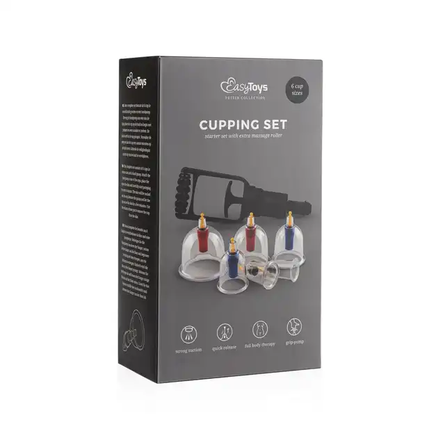 Easy Toys - Cupping Set 6 Cup Zestaw 6 różnych  baniek próżniowych idealny dla początkujących !