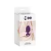 ToDo - Anal Plug Diamond Heart.  Fioletowy plug analny z kryształkiem w kształcie serca. Gładki silikon