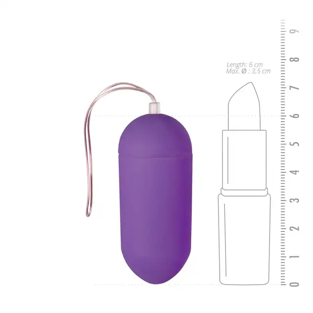 Easy Toys - Vibrating Egg Purple Wibrujące bezprzewodowe jajeczko. Zasięg 20 m !
